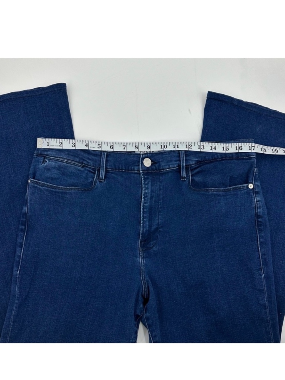 FRAME Le Pixie High Flare Jeans Women’s Size 34 Umma Wash Stretch Denim - Picture 11 of 15